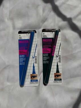Maybelline Eyeliner in shade Cobalt & Emerald bundle